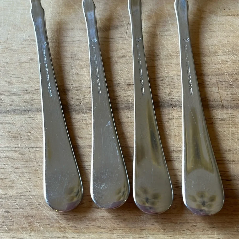JA Henckels PROVENCE 18/10 Stainless Steel LOT of 4 salad forks 7” glossy satin
